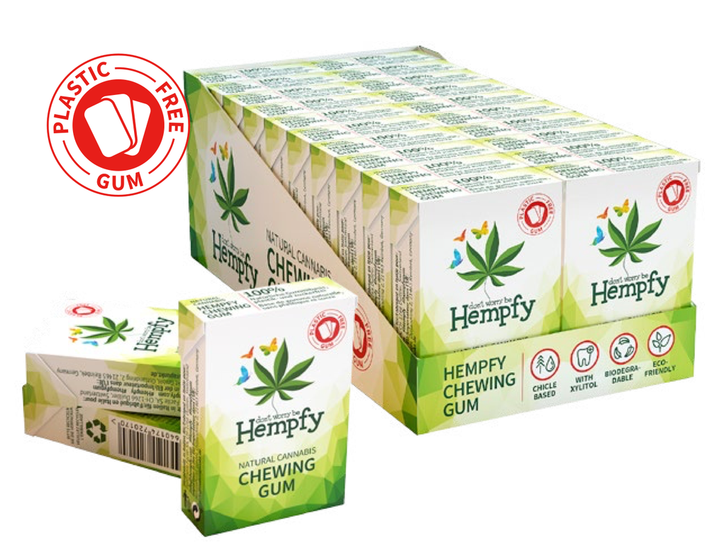 Hempfy natural chewing gum, 20 boxes